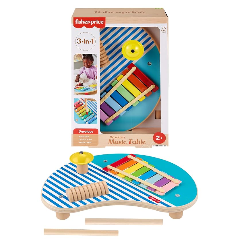 Fisher-Price - Tavolino Musicale in Legno