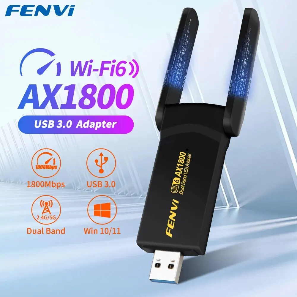 FENVI 1800Mbps WiFi 6 adattatore USB Dual Band 2.4G/5Ghz ricevitore WiFi Wireless