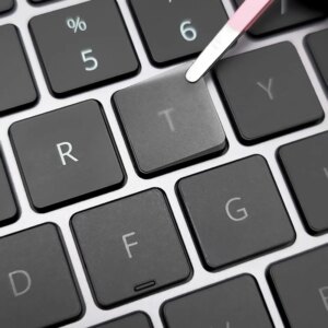 (Versione americana) Grigio traslucido Mbp Adatto per adesivi per tastiera Apple Mac Book)
