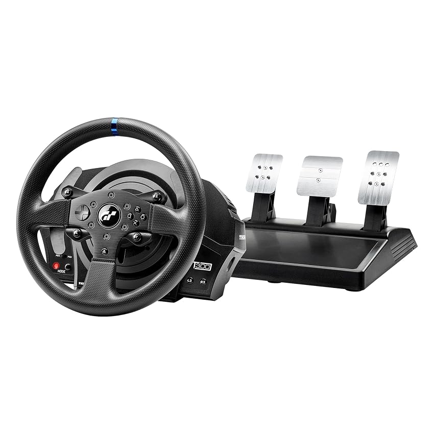 Thrustmaster T300RS GT Volante Force Feedback e 3 Pedali - PS5 e PC
