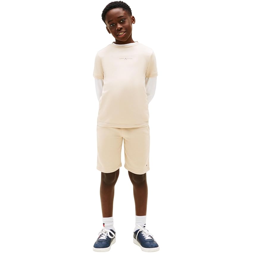 Tommy Hilfiger Bambino Set Essential T-shirt e Pantaloncini Lounge Tommy Hilfiger Bambino Set Essential T-shirt e Pantaloncini Lounge