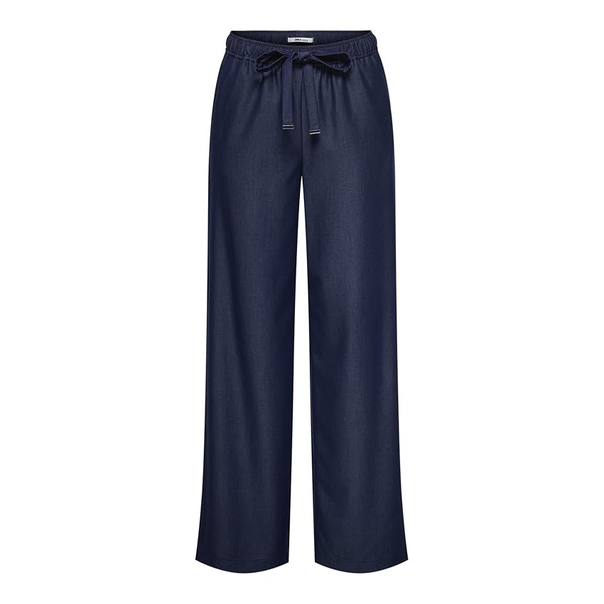 ONLY Wide Pant TLR Onliria Life MW Chambray-Pantaloni Larghi