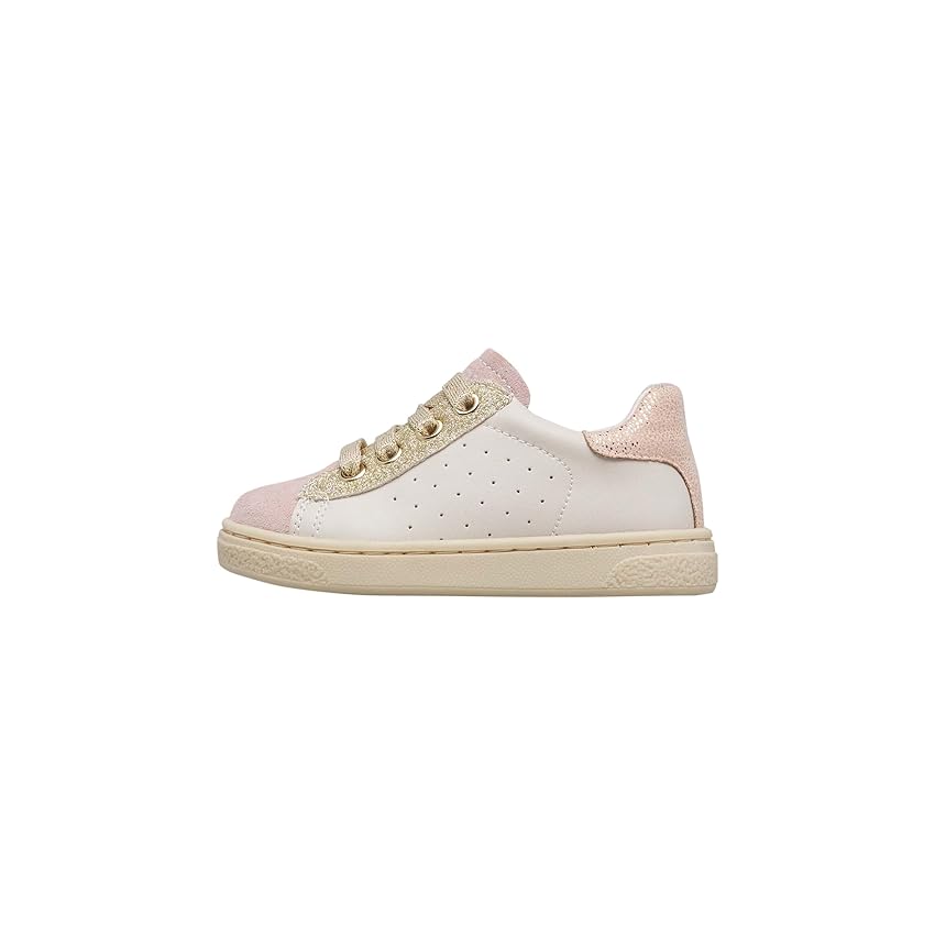 Naturino HASSELT 2 Zip. Suede/Calf/Glitter Cipria-Milk-Platinum