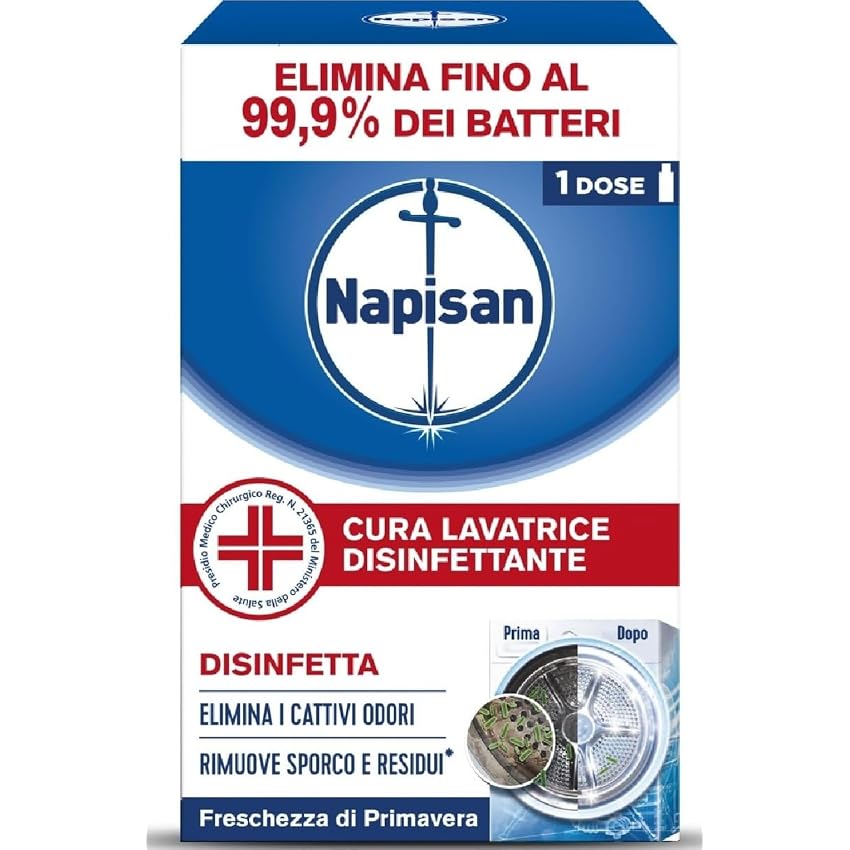 Napisan Cura Lavatrice Disinfettante Freschezza di Primavera