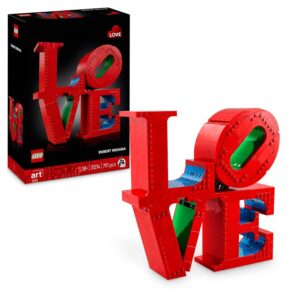 LEGO Art LOVE - Modellino da Costruire Iconica Scultura Pop di Robert Indiana