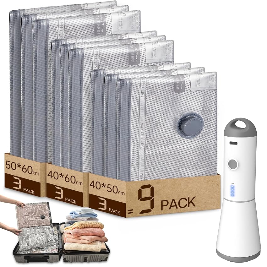 Vacbird Sacchetti Sottovuoto Vestiti con Pompa Sottovuoto Senza Fili Vacbird Sacchetti Sottovuoto Vestiti con Pompa Sottovuoto Senza Fili
