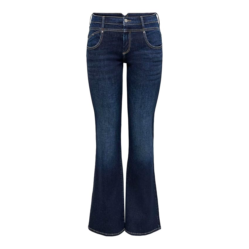Onlblush Mid Waist Flared Cut DET DNM