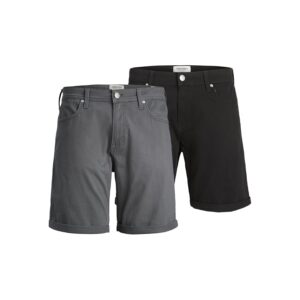 JACK & JONES Shorts 2pk Jpstrick Dylan Original MP-Pantaloncini da Donna