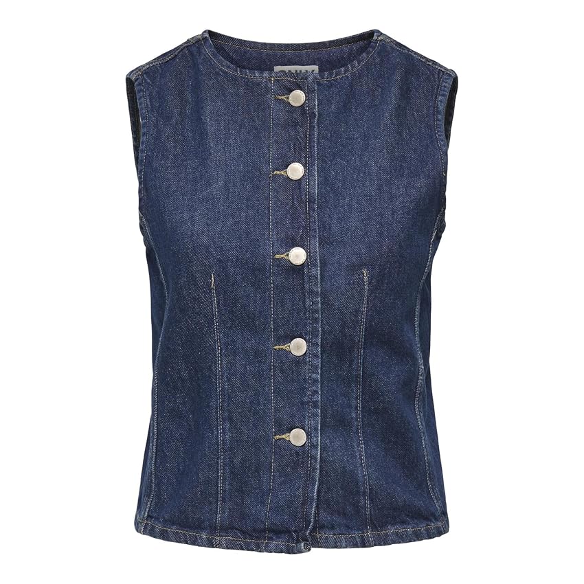Only Onlaya S/L Fitted DNM Vest Tai Noos