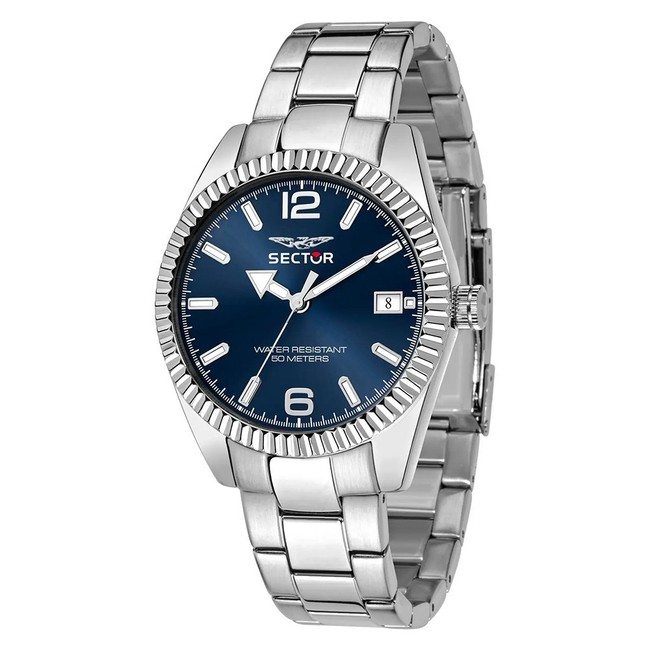 Orologio SECTOR uomo 240 datario acciaio / blu Limited Edition