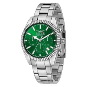 Sector 240 – Orologio Uomo Acciaio Verde Cronografo (R3273676009)