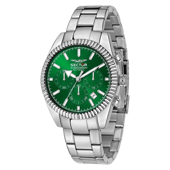 Sector 240 – Orologio Uomo Acciaio Verde Cronografo (R3273676009)