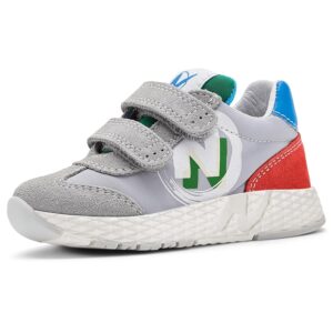 Naturino JESKO 2 VL. Suede/Nylon Grey-Ginger-Oltremare