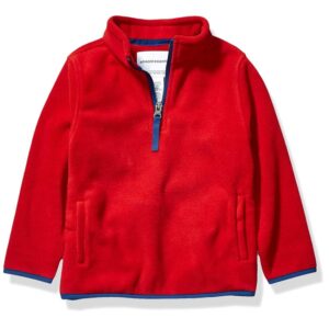 Amazon Essentials Giacca Invernale Modello Pullover con Zip Corta in Pile Bambini e Ragazzi