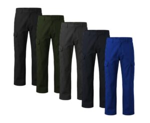 pantalone tecnico da lavoro UOMO regular CASTER multitasche cotone 5 colori