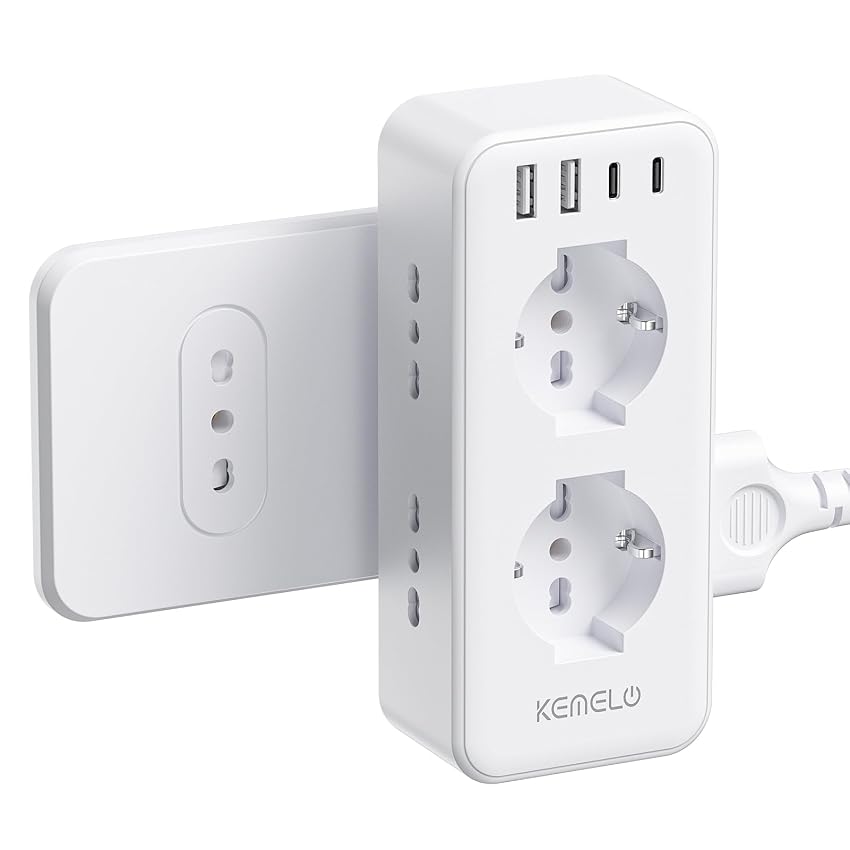 Presa Multipla with 6 Universal Sockets 10/16A ITA and Schuko