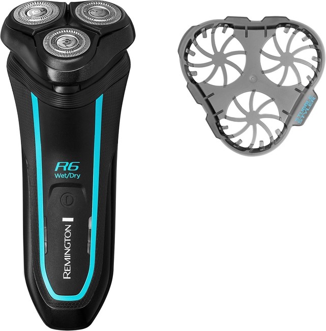 Remington R6 Style Series Aqua Rasoio Elettrico Rotante Wet&Dry Rifinitore