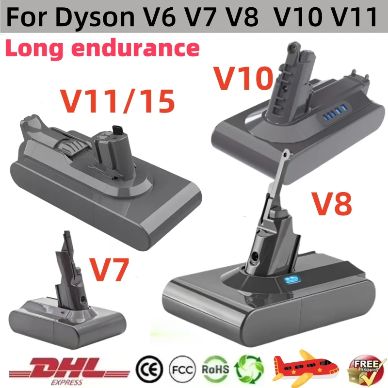 Batteria ricaricabile per aspirapolvere per Dyson V6 V7 V8 V10 V11 V15 Serie SV07