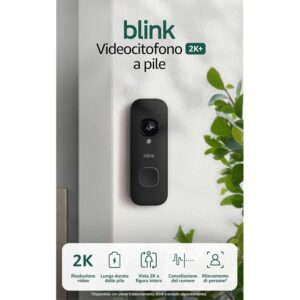 Blink Videocitofono 2K+ a pile (ultimo modello)