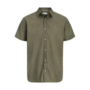 JACK & JONES Jjhenry Slub Shirt SS Maglietta