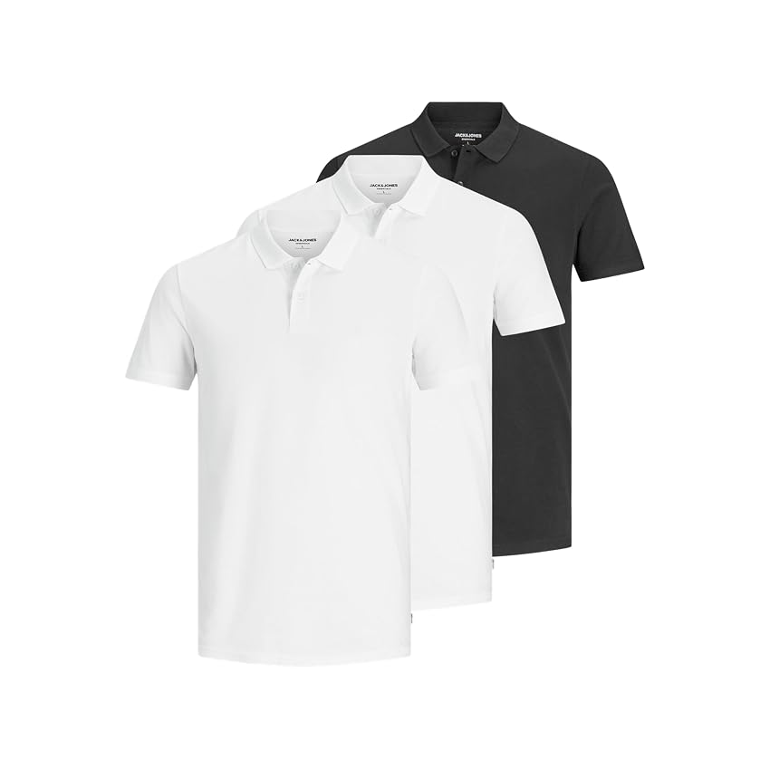 JACK & JONES Jjebasic Polo SS 3Pk MP Noos