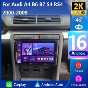 Android 16 Carplay Android Auto 2K Schermo Autoradio Lettore Multimediale Per Audi