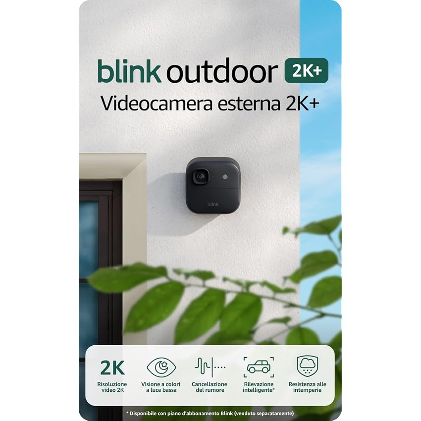 Videocamera esterna 2K+ Blink (ultimo modello) Videocamera esterna 2K+ Blink (ultimo modello)