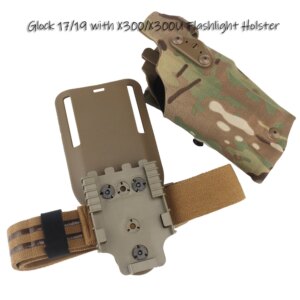 Fondina Tattica 6354DO per Pistola Glock 17/19 con Torcia X300/X300U Airsoft