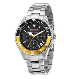 Sector 230 – Orologio Uomo Acciaio Nero/Giallo Cronografo (R3273661012)