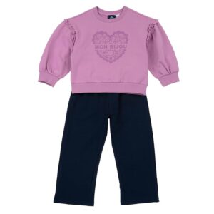 Completo Tuta con Felpa e Pantalone Bambine e ragazze Comodo e alla Moda 261