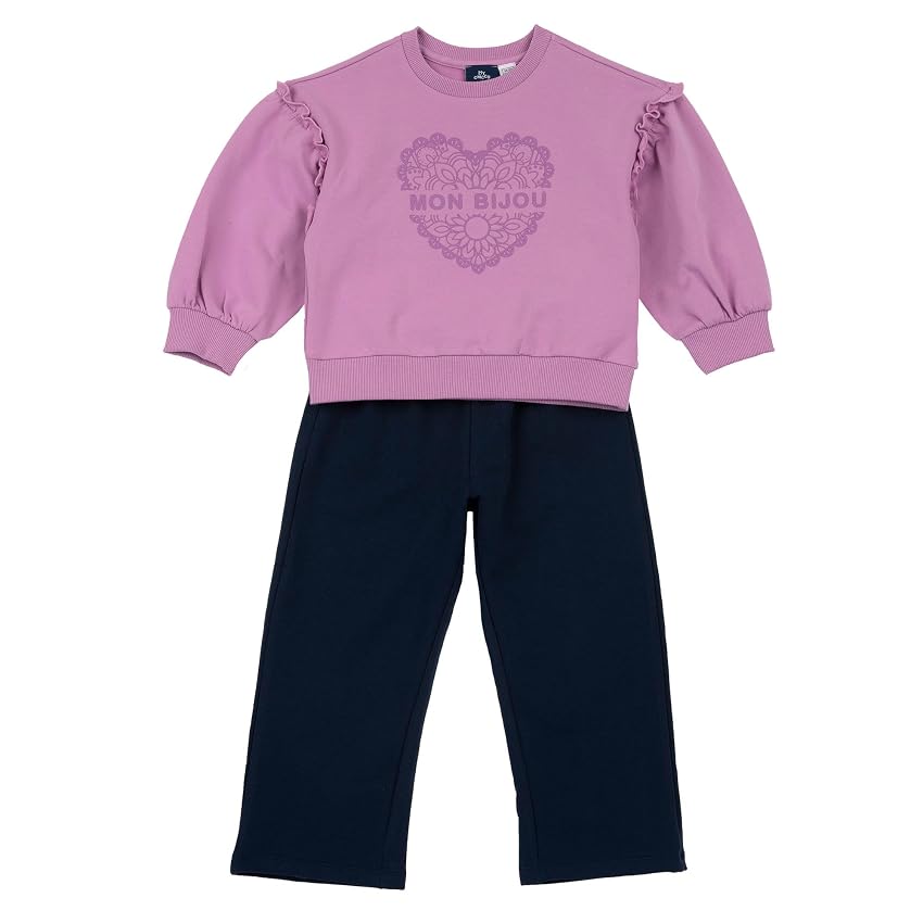 Completo Tuta con Felpa e Pantalone Bambine e ragazze Comodo e alla Moda 261 Completo Tuta con Felpa e Pantalone Bambine e ragazze Comodo e alla Moda 261