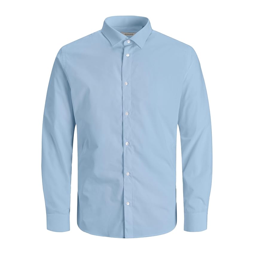 JACK & JONES Shirt Jjjoe LS Plain Noos Pls-Maglietta JACK & JONES Shirt Jjjoe LS Plain Noos Pls-Maglietta