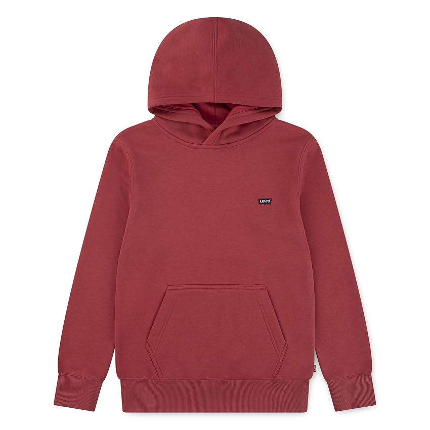 Levi's Felpa con Cappuccio per Bambini con Mini Pipistrello Rossa