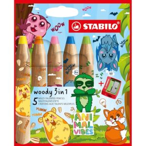 STABILO - Matita colorata Multi-Funzione - woody 3 in 1
