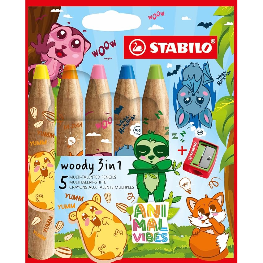STABILO - Matita colorata Multi-Funzione - woody 3 in 1 STABILO - Matita colorata Multi-Funzione - woody 3 in 1