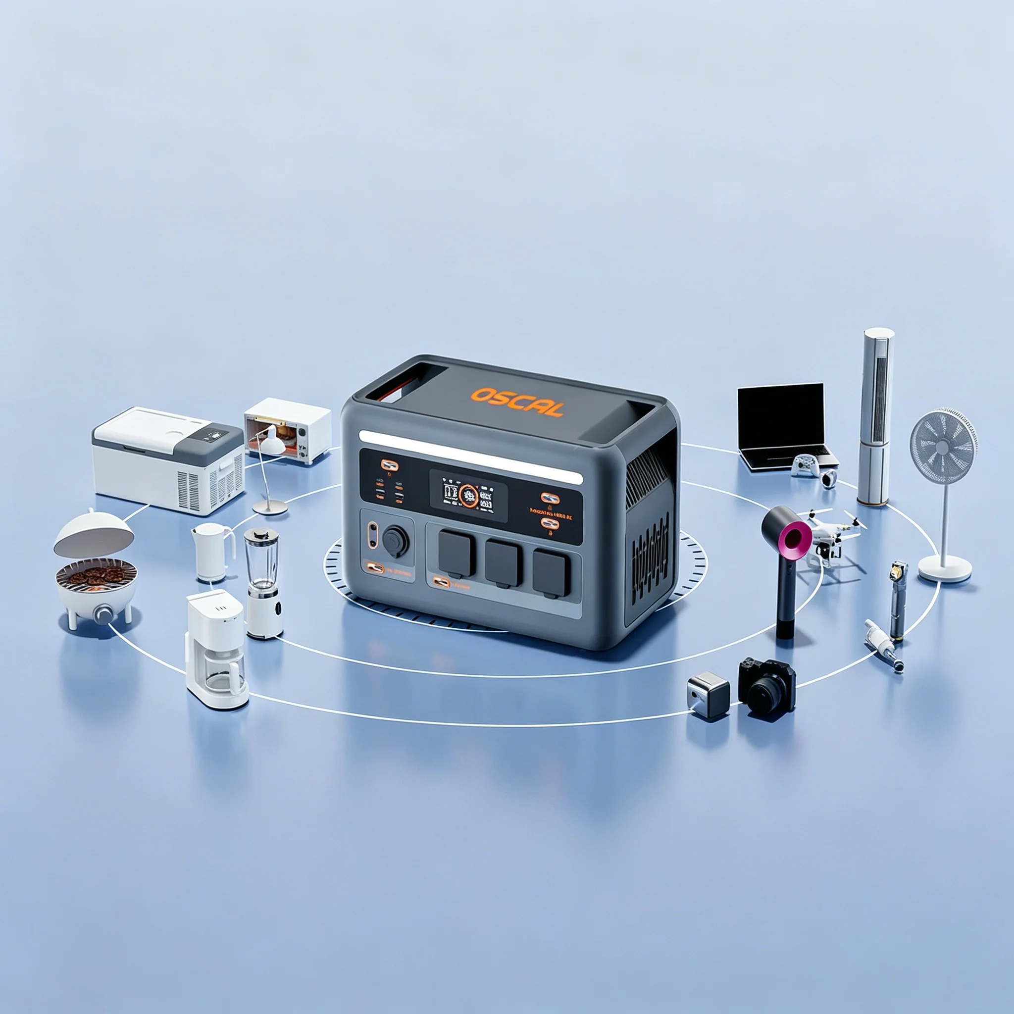 [Magazzino UE] Stazione di Alimentazione Portatile OSCAL 1024Wh con Batteria LiFePO4