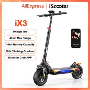 IScooter iX3 Scooter elettrico 40KM gamma 10 pollici fuoristrada pneumatico elettrico