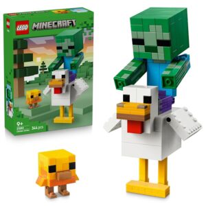 LEGO Minecraft Fantino di Polli Giocattolo - Kit di Modellismo 3D con 3 Personaggi