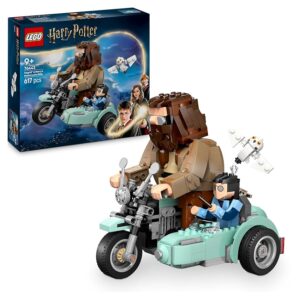LEGO Harry Potter Giro sul Sidecar di Hagrid e Harry - Moto Giocattolo da Esposizione