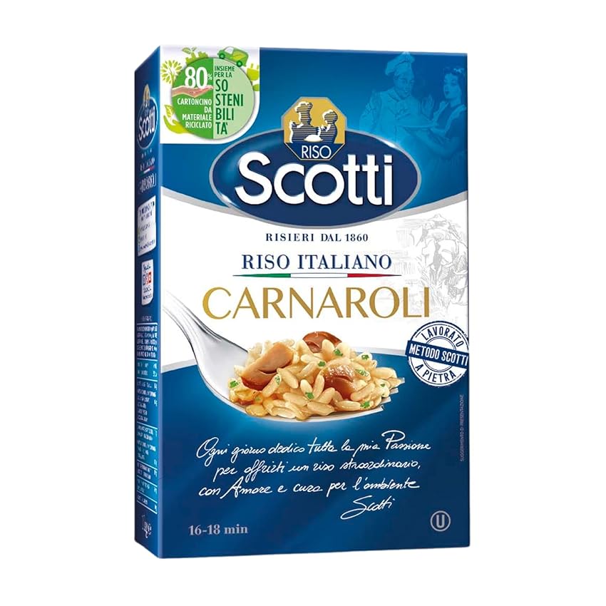 Riso Scotti - Riso Carnaroli - Riso per Risotti Superfino Pronto in 16'