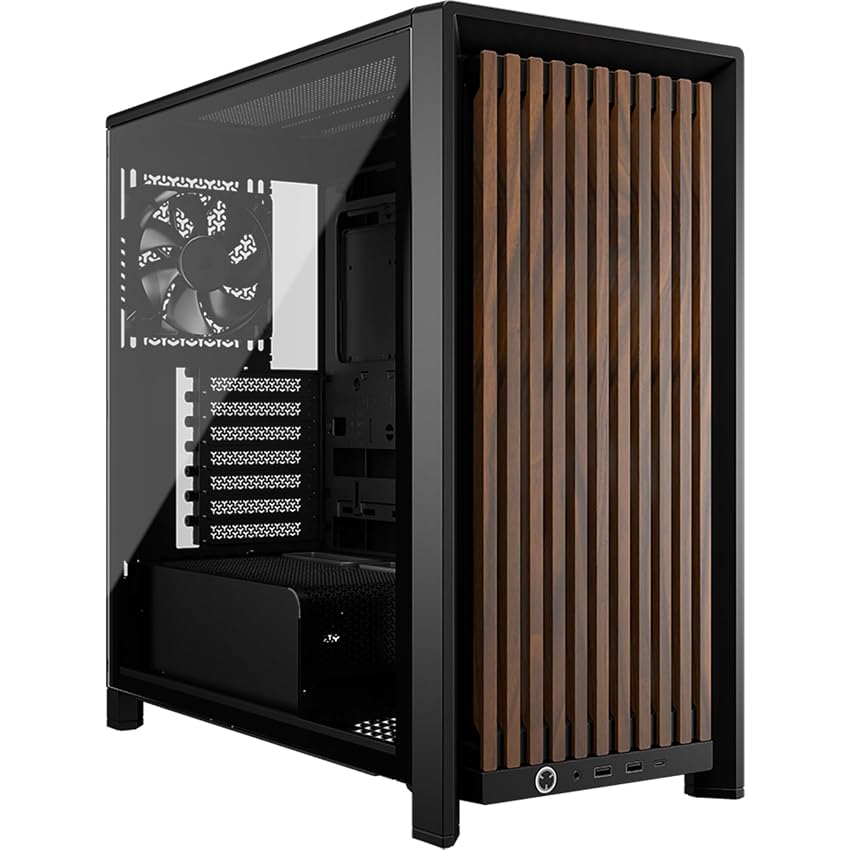 CORSAIR FRAME 4000D WOOD RS Case PC Mid Tower – Nero e Noce CORSAIR FRAME 4000D WOOD RS Case PC Mid Tower – Nero e Noce