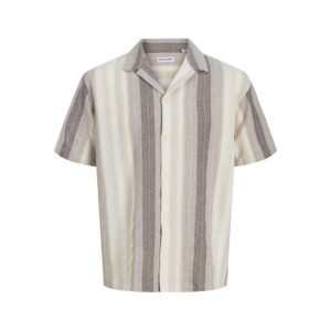 JACK & JONES Shirt Jjalvaro Dobby Resort Camicia SS