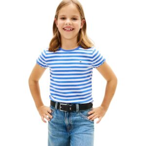 Tommy Hilfiger Bambina T-Shirt Maniche Corte Essential Rib Slim Fit