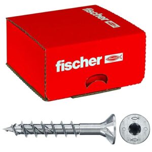 Fischer 670371 Power-Fast II FPF II CTP - Viti per Legno o Truciolare a Filetto Parziale