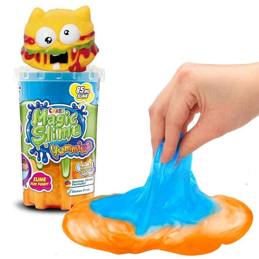Craze Magic Slime YUMMIES | Melma per bambini in colori al neon con diversi caratteri di aspirazione Craze Magic Slime YUMMIES | Melma per bambini in colori al neon con diversi caratteri di aspirazione