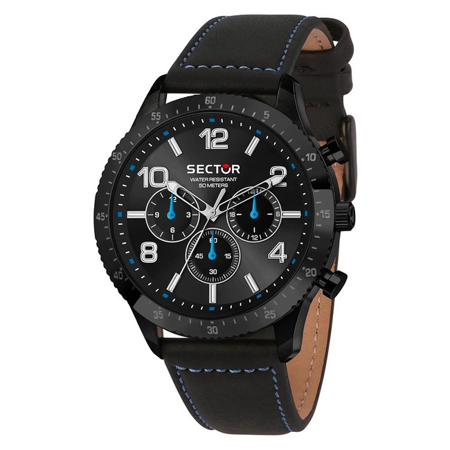 Orologio SECTOR 270 Uomo Multi Pelle Nero (R3251578012)