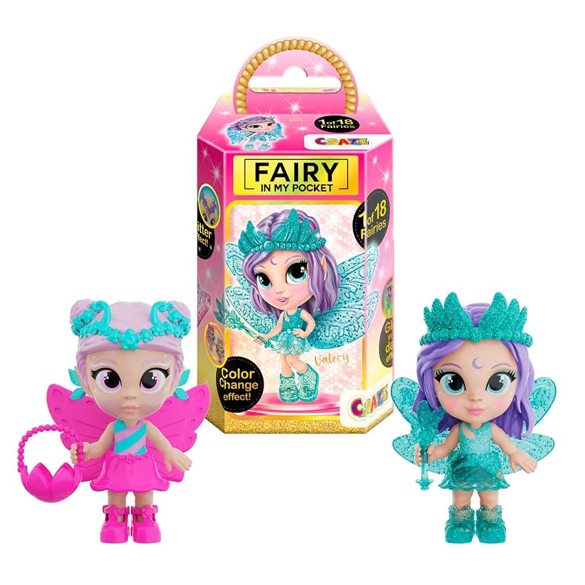 CRAZE Fairy In My Pocket | Set di 2 bambole con ali