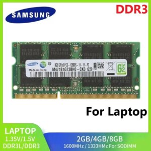 SAMSUNG DDR3 DDR3L Memoria Ram SODIMM RAM per laptop 8GB 4GB 2GB 1333 1600Mhz 1866MHz