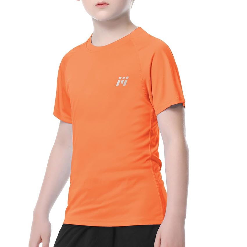 MEETWEE Ragazzo Ragazza Rash Vest Manica Corta Costumi da Bagno Rash Guard Top Protezione
