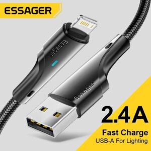 Cavo USB Essager per iPhone 11 12 13 Pro Max Mini X XR XS SE 8 7 6 Plus 6s 2.4A Cavo